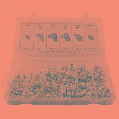 K Tool International KTI00096A 140 Piece Metric Grease Fitting Assortment