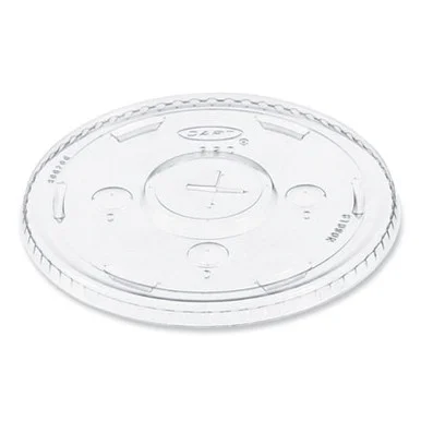 Dart L32CR Straw-slot Cold Cup Lids, Fits 30 Oz To 32 Oz Cold Cups, Plastic, Clear, 50/sleeve, 20 Sleeves/carton