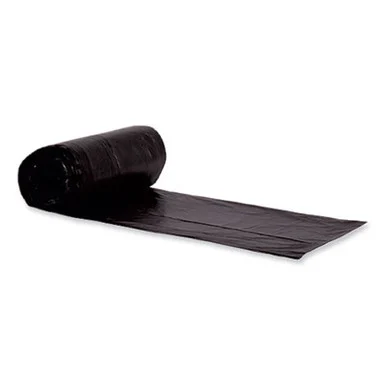 Heritage L8046TKER1 Eco Blend Max Can Liners, 40 To 45 Gal, 0.8 Mil, 40" X 46", Black, 25 Bags/roll, 6 Rolls/carton - Heritage Bag