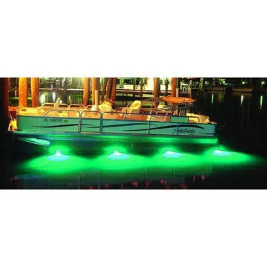 T-H Marine LED39061DP Round Blue LED With Stainless Steel Bezel