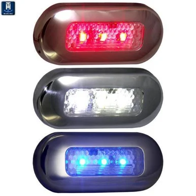 T-H Marine LED51824DP Red Oblong Courtesy LED Light