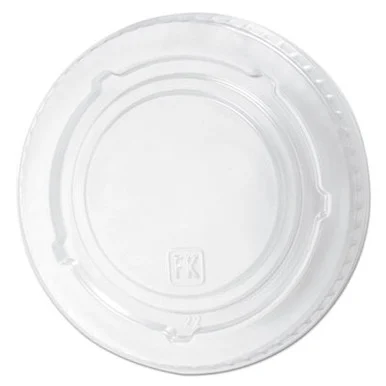 Fabrikal LKC1220F Kal-clear/nexclear Drink Cup Lids, Flat Lid With No Slot, Fits 12 To 20 Oz Cold Cups, Clear, 1,000/carton