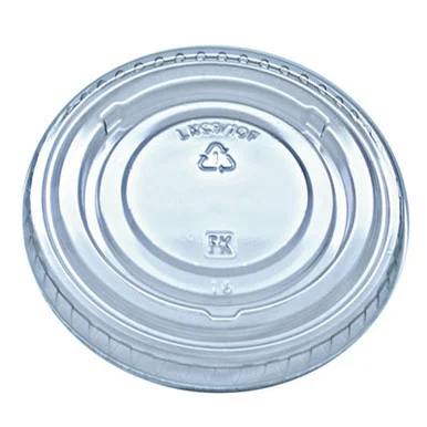 Fabrikal LKC910F Kal-clear/nexclear Drink Cup Lids, Flat Lid With No Slot, Fits 9 To 10 Oz Cold Cups, Clear, 2,500/carton