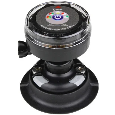 Lunasea Lighting LLB-72BK-UB-01 Lunasea Rechargeable Tri-color Portable Navigation Light W/railblaza Quikport Mount - Black