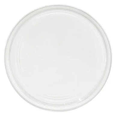 Fabrikal LRD Recycleware Round Deli Container Lids, Flat Plug Fit, Clear, Plastic, 500/carton