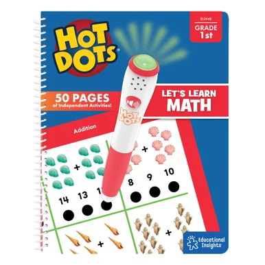 Hot Dots First Grade Activity Set Interactive Printed Book (lrn-2448)
