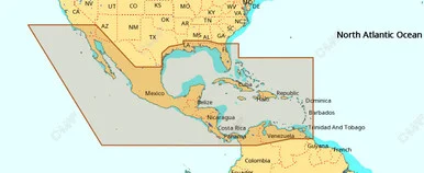 Cmap M-NA-M027-MS Max, Central America & Caribbean