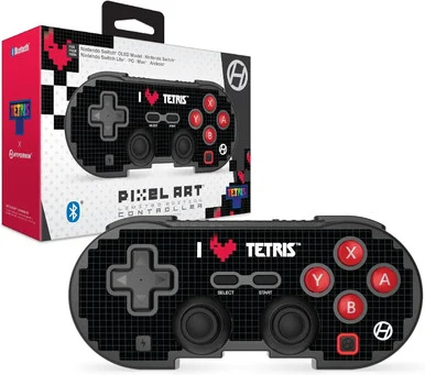 Hyperkin M01328TEHD Pixel Art Wireless Bluetooth Controller - Heart Drop