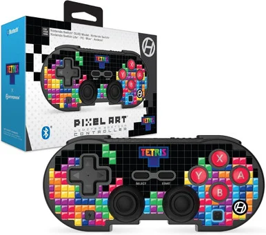 Hyperkin M01328TETS Pixel Art Wireless Bluetooth Controller - Tetrimino Stack