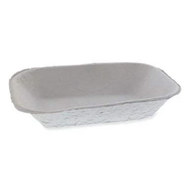 Pactive M633524Y Earthchoice Pulpex Steep Wall Food Tray, 9.13 X 6.88 X 1.75, Natural, Paper, 460/carton