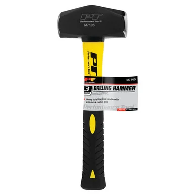 Wilmar M7105 Performance Tool Heavy Duty 3 Lb. Fiberglass Handle Drilling Hammer