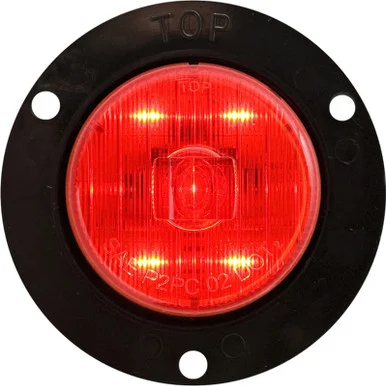 Optronics MCL52RB Led Mark Light W/flange;2';red
