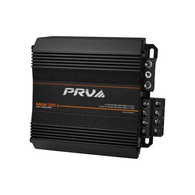 PRV Audio MDX1200.42OHM 4-Channel 1200W Mini Car Audio Amplifier 2 Ohm MDX1200.42OHM