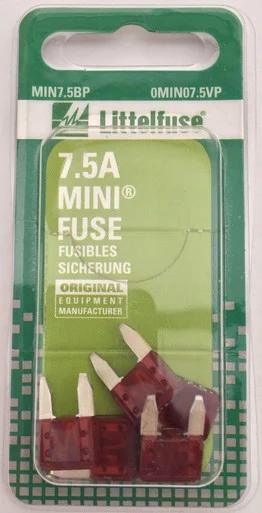 Littelfuse MIN7.5BP Mini 7.5a Fuse Pac MIN7.5BP