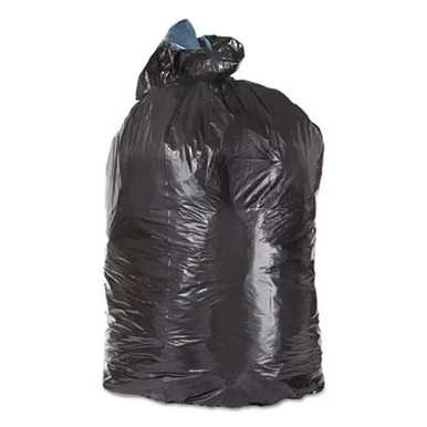 Trinity Packaging Corp ML2423 Low-density Can Liners, 10 Gal, 1 Mil, 24" X 23", Black, Flat Pack, 500/carton