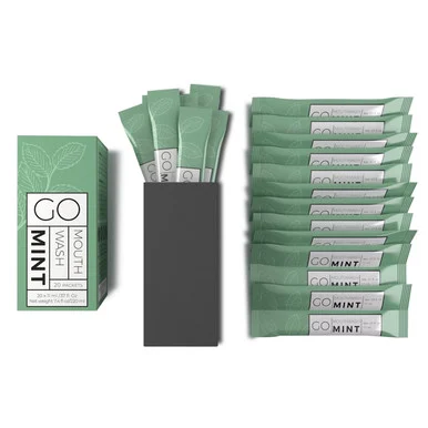 Go Mouthwash Travel-Sized Mint Mouthwash Packets (mw20)