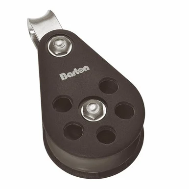 Barton Marine N06110 Barton Size 6 64mm Plain Bearing Pulley Single Block Fixed Eye
