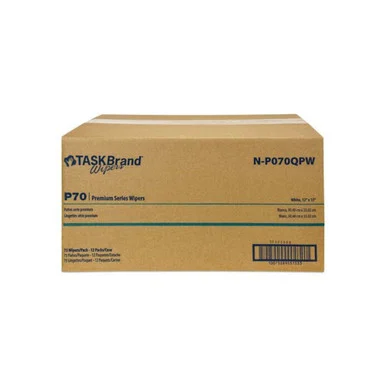 Hospeco NP070QPW Taskbrand P70 Series Premium Wiper, 11 X 13, Unscented, 75/pack, 12 Packs/carton