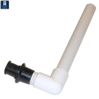 T-H Marine ODT290DP 90 Degree 18" Overflow Drain Tube for 1-1/2" Thru Hull