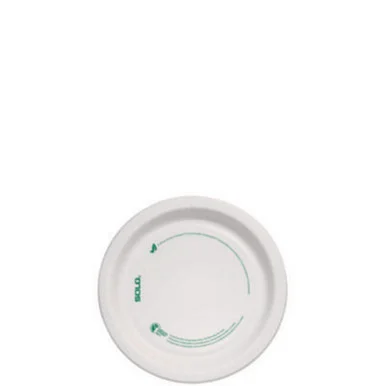 Dart OFMP6PLANET Compostable Paper Dinnerware, Proplanet Seal, Plate, 6" Dia, White, 500/carton