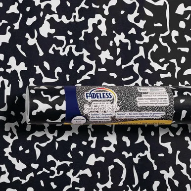 Pacon P0040125 Fadeless Paper Roll, 50 Lb Weight, 47.25" X 50 Ft, White/black