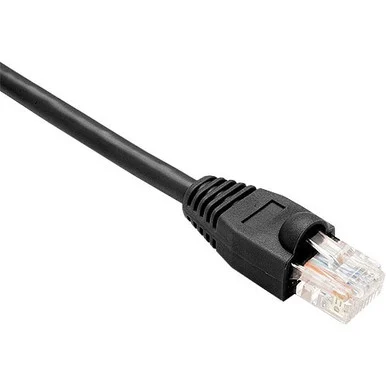 Unirise Cat.6 Patch Network Cable - Category 6 For Network Device - Patch Cable - 10 Ft - 1 X - 1 X - Black (pc6-10f-blk-s)