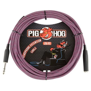 Pig Hog PHX1425RPP 25ft Headphone Ext Cable 1/4 Blue