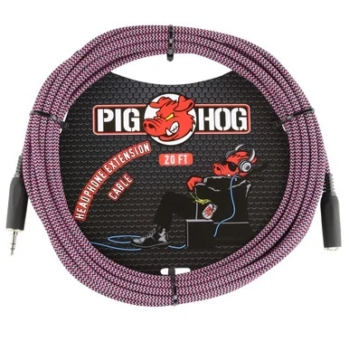 Pig Hog PHX3520RPP 20ft 3.5mm Purple Extention Cable