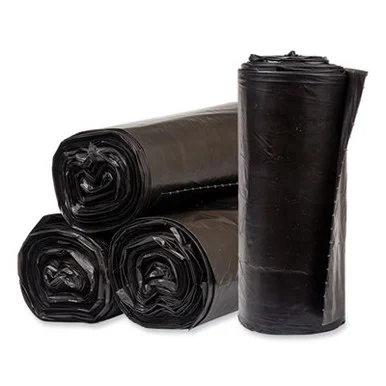 Pitt Plastics PCRL404620K Eco Strong Plus Can Liners, 40 Gal, 1.7 Mil, 40 X 46, Black, 100/carton PITPCRL404620K