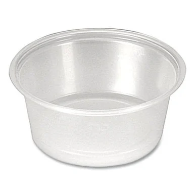 Fabrikal PPC150 Portion Cups, 1.5 Oz, Plastic, Clear, 250/sleeve, 10 Sleeves/carton