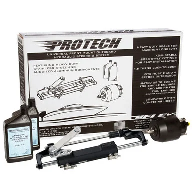 Uflex PROTECH1.1 Front Mount Outboard Hydraulic Steering System Kit (No Hoses) for Boat PROTECH1.1 - uflex usa