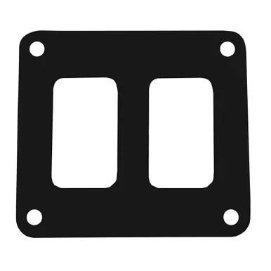 Pacer Group PSC-21-BK Pacer Switch Panel - 2 Switch & 1 Row - 3" X 2.75" - Black Powder Coated Aluminum