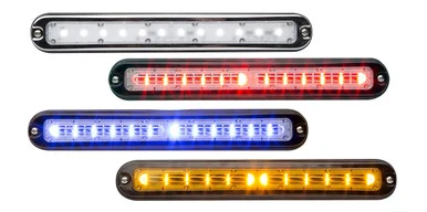 Whelen PSM02FCR Duo Strip-Lite Plus Surface Mount Warning Light Amber