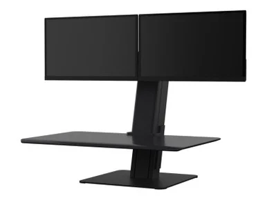 Humanscale QuickStand Eco, Dual Monitor, Black (qse2dmb) - Peripheral Logix