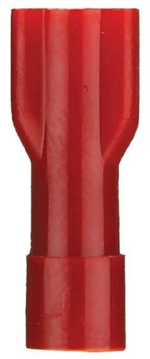 Install Bay RNFD187F Fully Insulated Nylon 22/18 Gauge .187 Female, Red (100-Pack)
