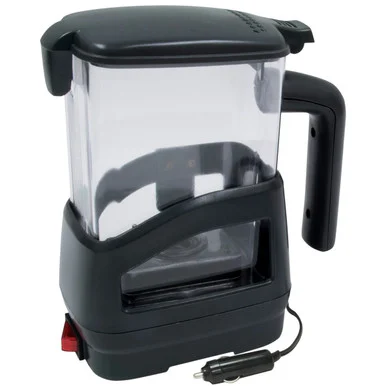 Roadpro 12v 13.5-ounce Smart Pot Ii Rp5027s - Electric Hot Pot Travel Kettle Tea Portable Water Boiler Dc Electric Kettle For Car Truck Van - Clear
