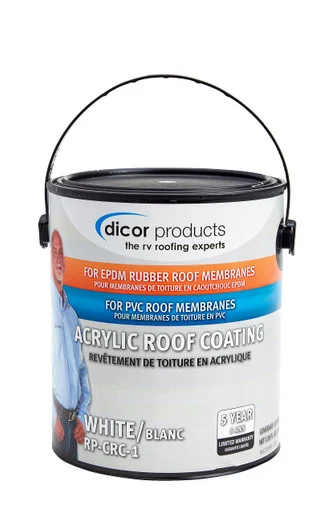 Dicor RPCRC1 White EPDM Rubber Roof Coating - 1 Gallon