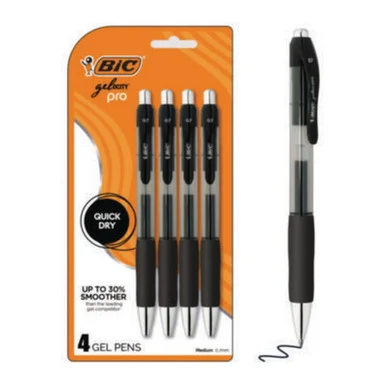 BIC Gelocity Pro Gel Pen (rpglp4blk) - Bic Corporation