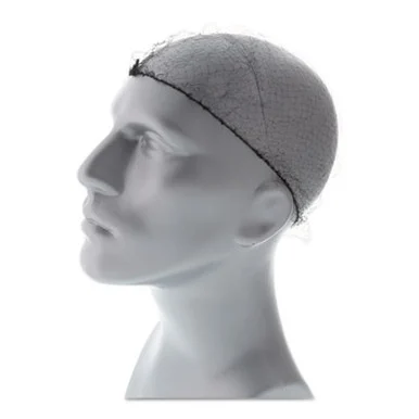 Amercareroyal RPH144LTBK Lightweight Latex-free Hairnets, Nylon, 24", Black, 144/box, 20 Boxes/carton