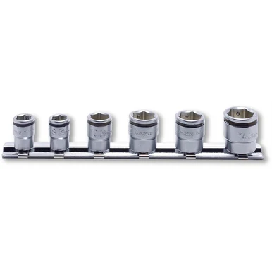 Koken Usa RS2450MS/6 Ko-ken Usa 1/4 Sq. Dr. Short Nut Gripâ® Socket Set, 7-14mm - 6 Pieces RS2450MS/6