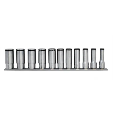 Koken Usa RS3350M/11 Ko-ken Usa Special 3/8 Sq. Dr. Deep Nut Gripâ® Socket Set 8-19mm - 11 Pieces RS3350M/11