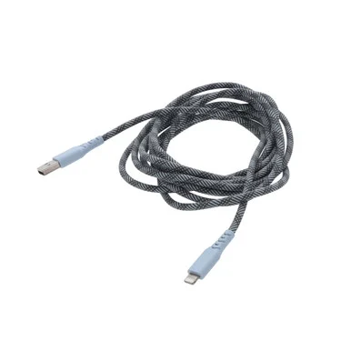 Rove 10ft To Usb A Braided Cable Rv10ftlusba Extra Long Charging Cord For Mobile Devices-assorted