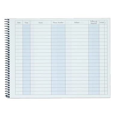 Cardinal Brands S1185ABF Activity Logbook, 8 Columns, Blue/white Cover, 11 X 8.5 Sheets, 50 Sheets/book