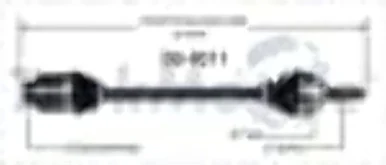 Trakmotive SB8011 Front CV Axle Shaft