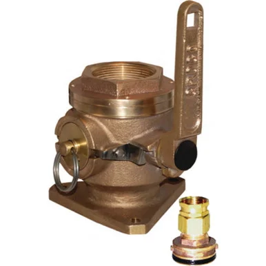 Groco SBV-2000-P 2" Safety Seacock W/1-1/2" Side Port