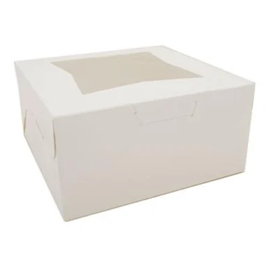 Southern Champion Tray SCH23053 Window Bakery Boxes, 10w X 10d X 5h, White, 150/carton