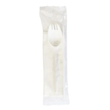 Boardwalk SCHOOLKITPP School Cutlery Kit, Napkin/spork/straw, White, 1,000/carton
