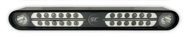 Shadowcaster Marine Lighting SCM-EAGLERAY-BK Shadow Caster Eagle Ray Light Bar Dual Optics Black Housing 12/24v