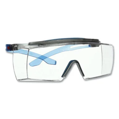 3m SF3701XSGAB Securefit Protective Eyewear, 3700 Otg Series, Blue Plastic Frame, Clean Polycarbonate Lens