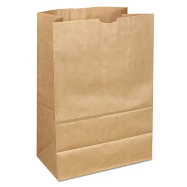 General Supply SK164040 Grocery Paper Bags, #1/6 Bbl Size, 12" X 7" X 17", Natural, 400/bundle
